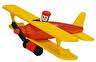 Biplane with Pilot